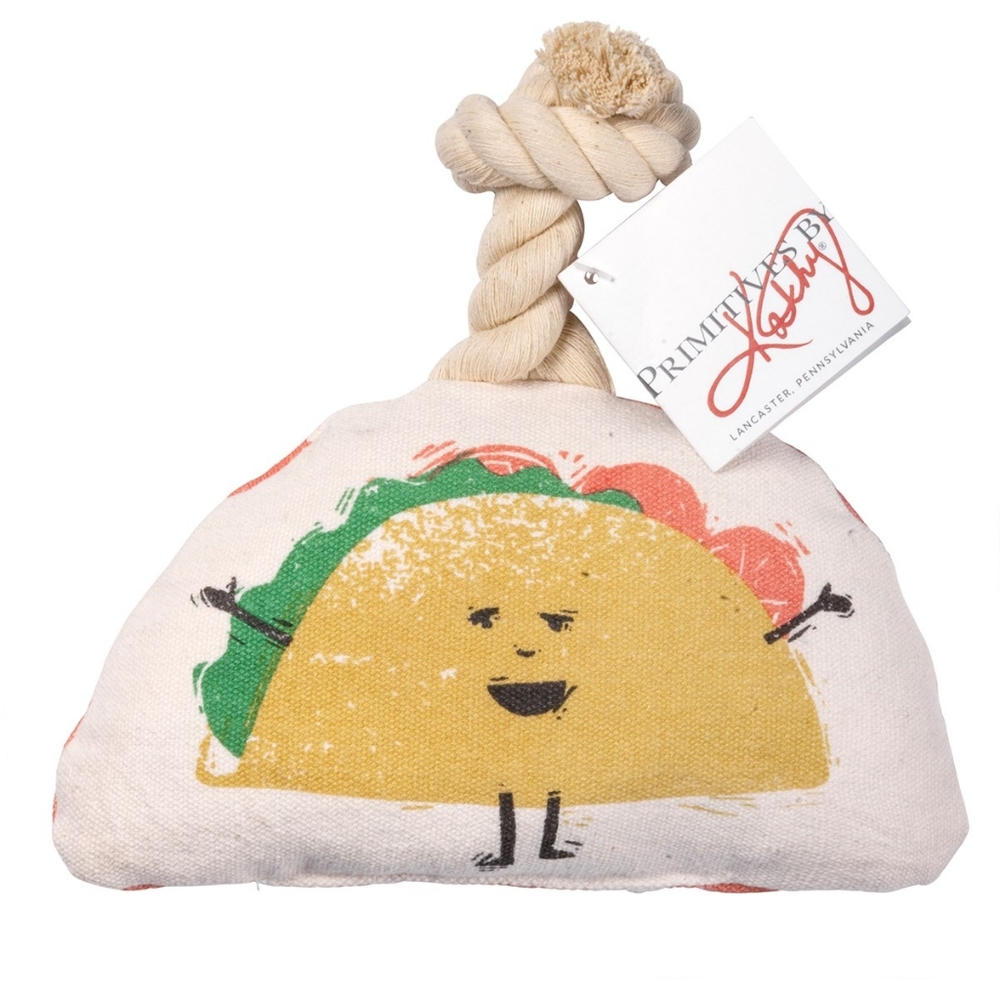 NWT Primitives By Kathy Taco Dog Toy